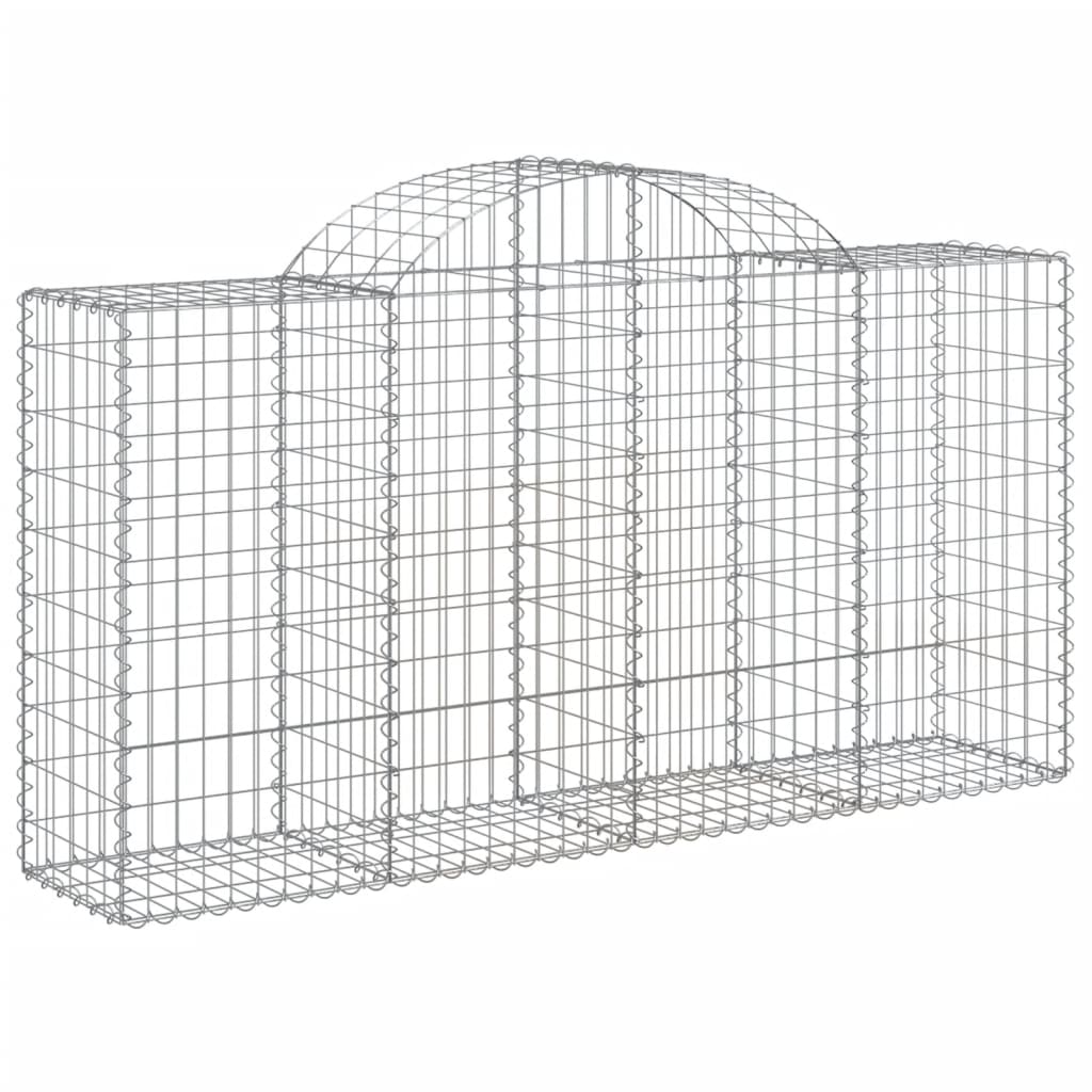 Lučne gabionske košare 3 kom 200x50x100/120cm pocinčano željezo
