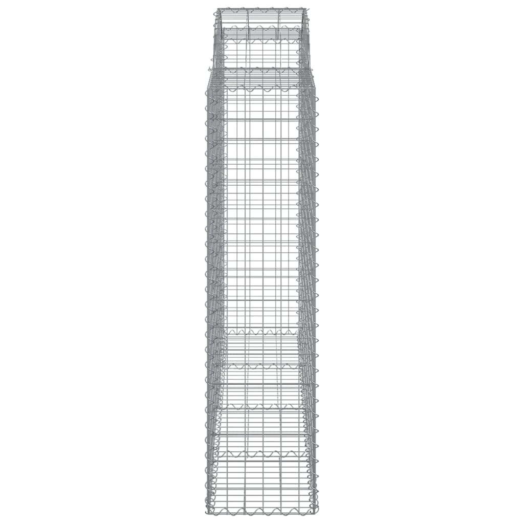 Lučne gabionske košare 3 kom 200x50x160/180cm pocinčano željezo