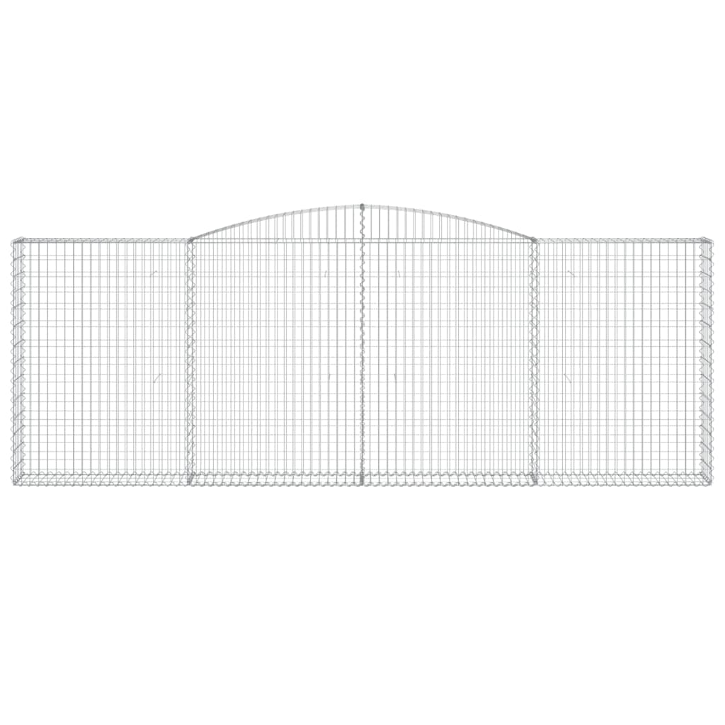 Lučne gabionske košare 2 kom 400x30x140/160cm pocinčano željezo