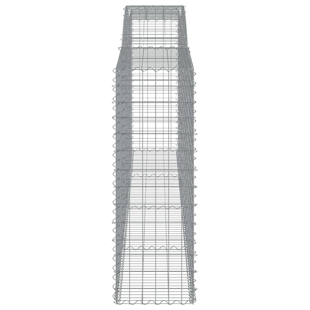Lučne gabionske košare 25 kom 400 x 50 x 140/160 cm željezne