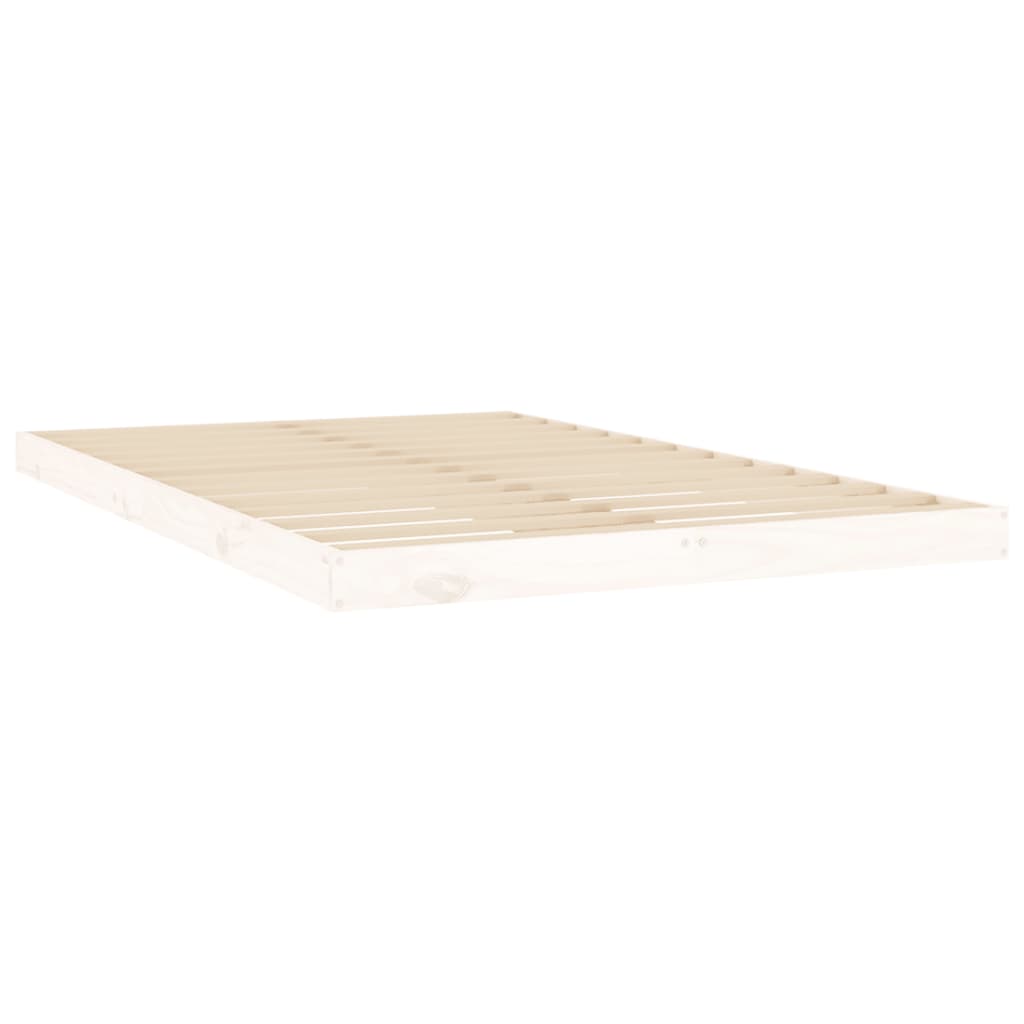 Okvir za krevet bijela 120x200 cm od masivne borovine