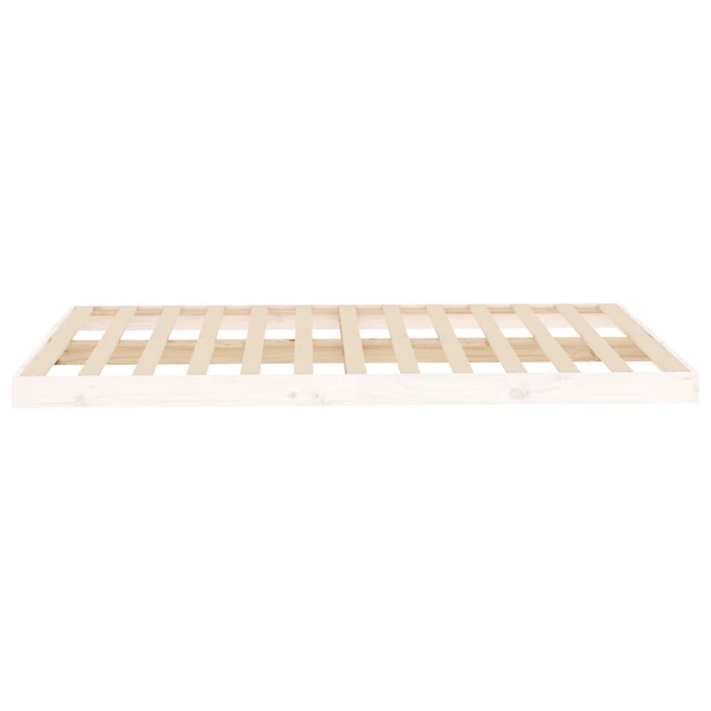 Okvir za krevet bijela 120x200 cm od masivne borovine