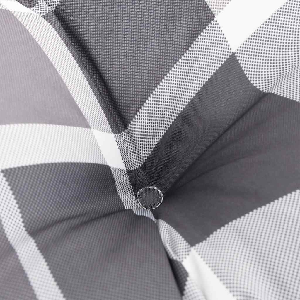 Jastuci od paleta, 3 kom, siva karirana tkanina