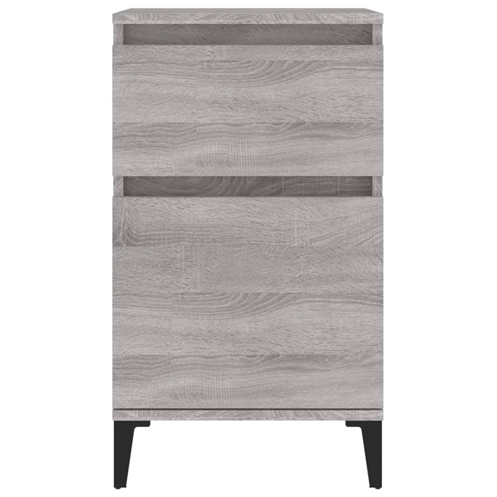 Noćni ormarići 2 kom boja dimljenog smeđi 40x35x70 cm