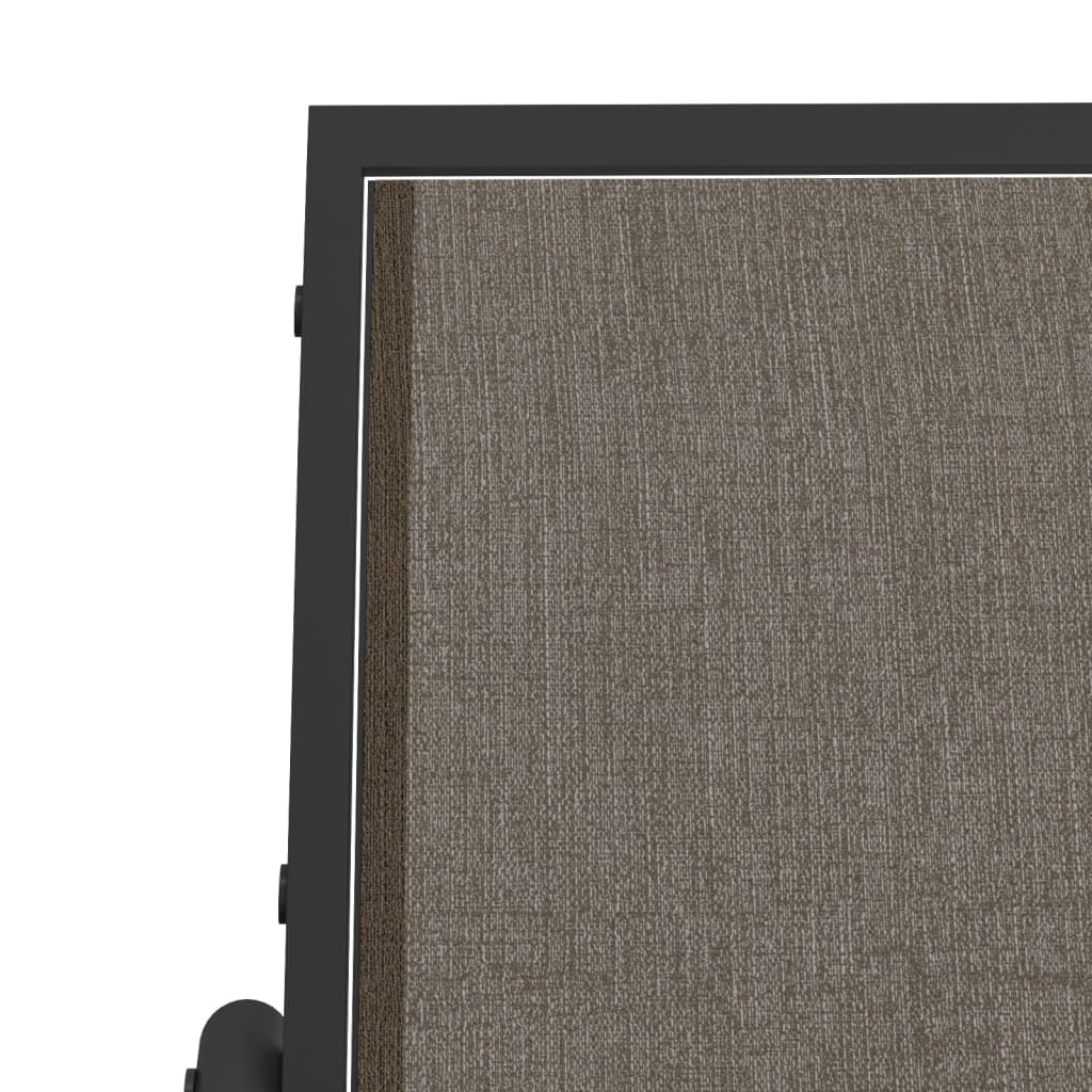 Vrtne stolice ljuljačke smeđe 61x76x87 cm tekstil i čelik