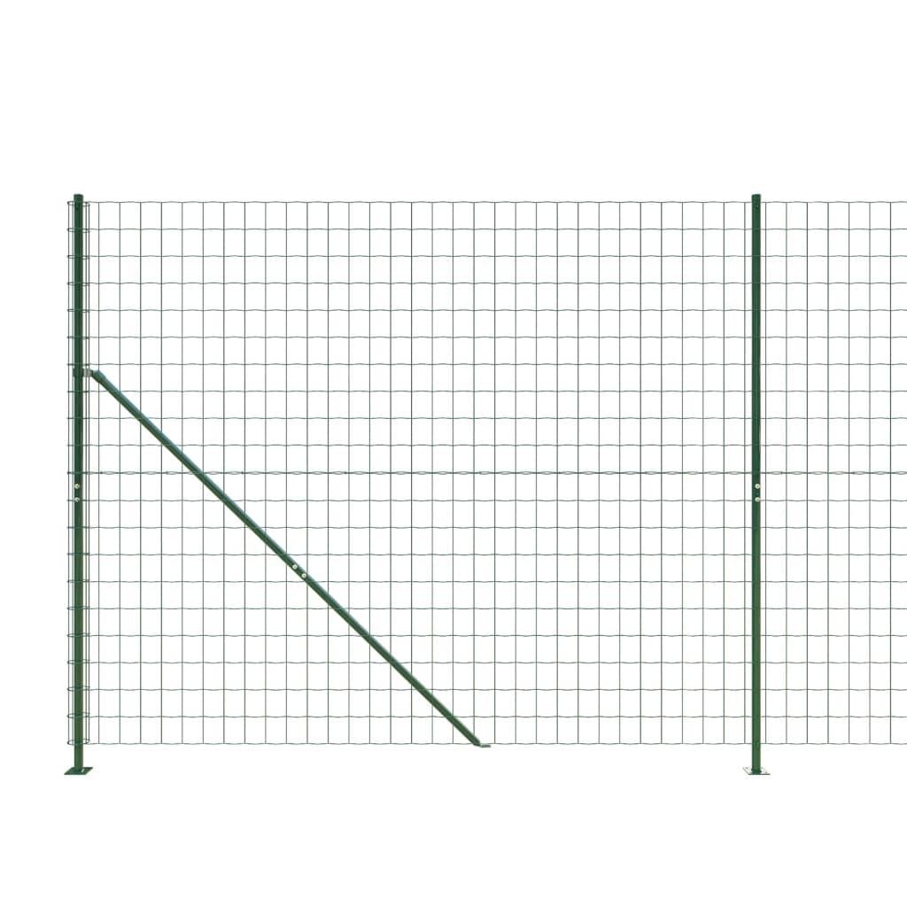 Ograda od žičane mreže s prirubnicom zelena 1,6 x 25 m