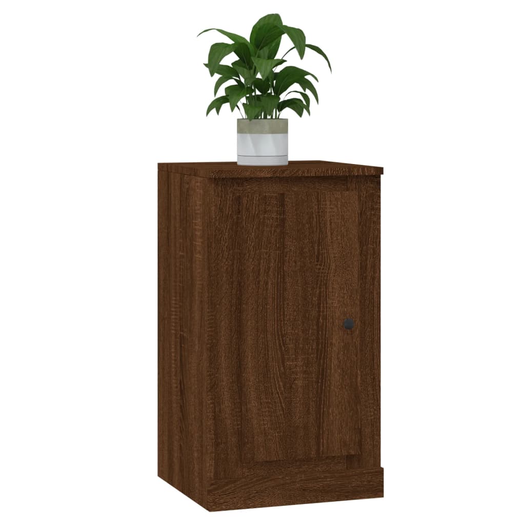Komoda boja smeđeg hrasta 37,5x35,5x67,5cm konstruirano drvo