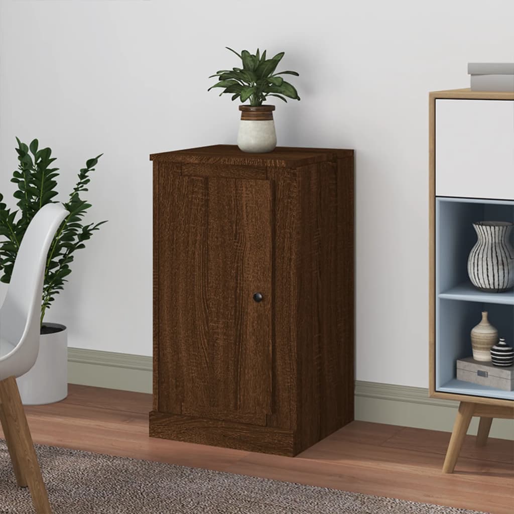 Komoda boja smeđeg hrasta 37,5x35,5x67,5cm konstruirano drvo
