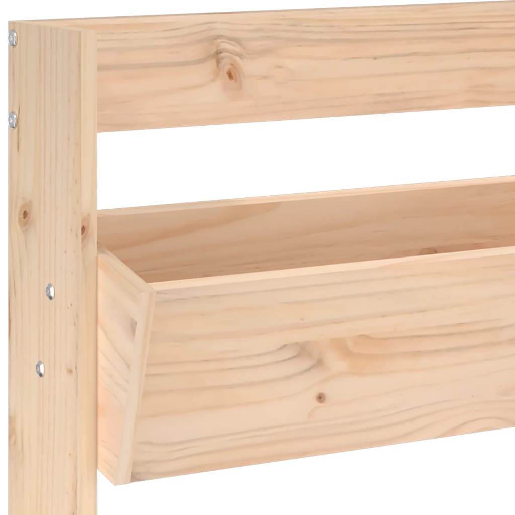 Zidna sadilica s 3 razine 60 x 18,5 x 110 cm masivna borovina