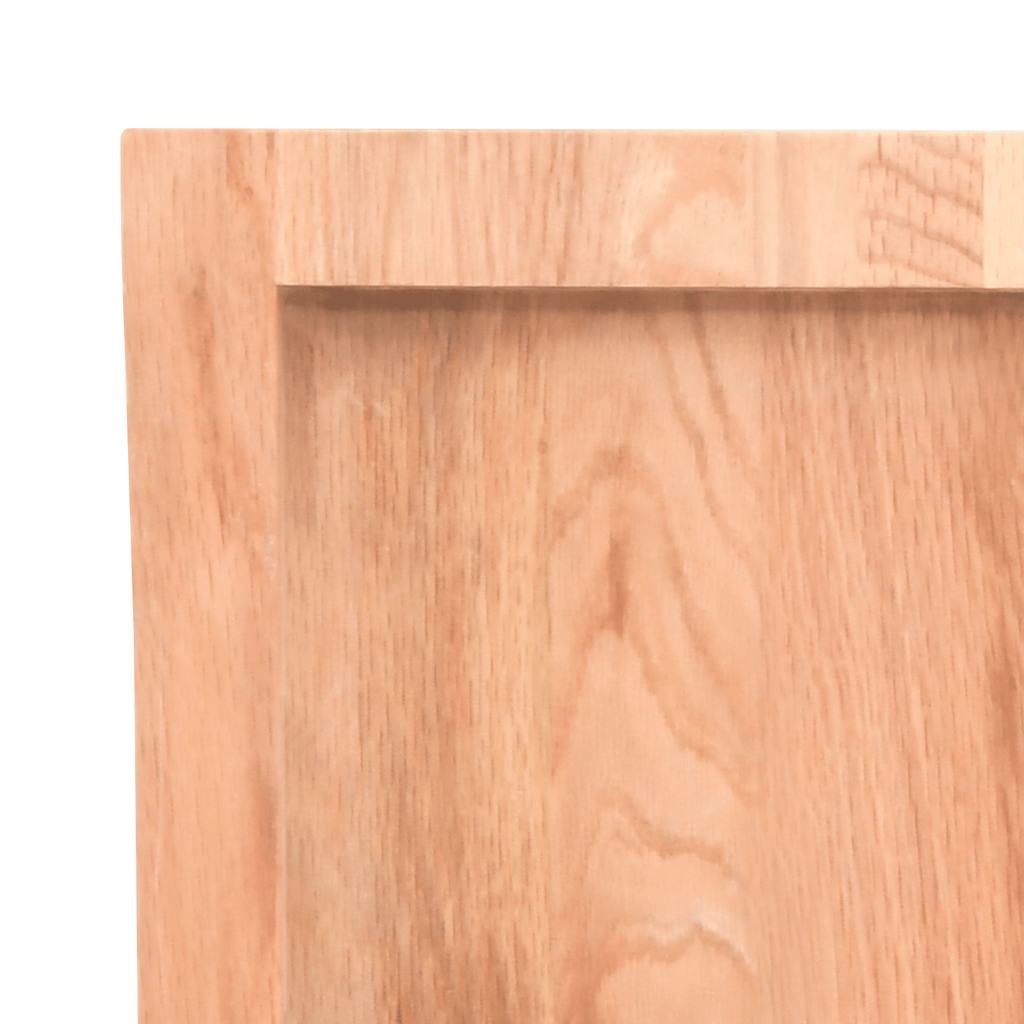 Zidna polica svjetlosmeđa 180x40x(2-4) cm obrađena hrastovina