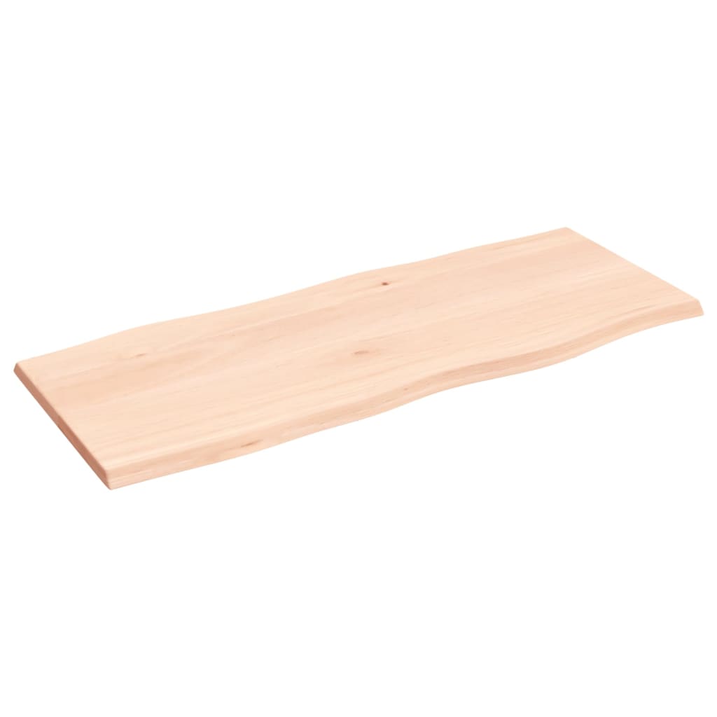 Stolna ploča 100x40x2 cm netretirana hrastovina sa živim rubom