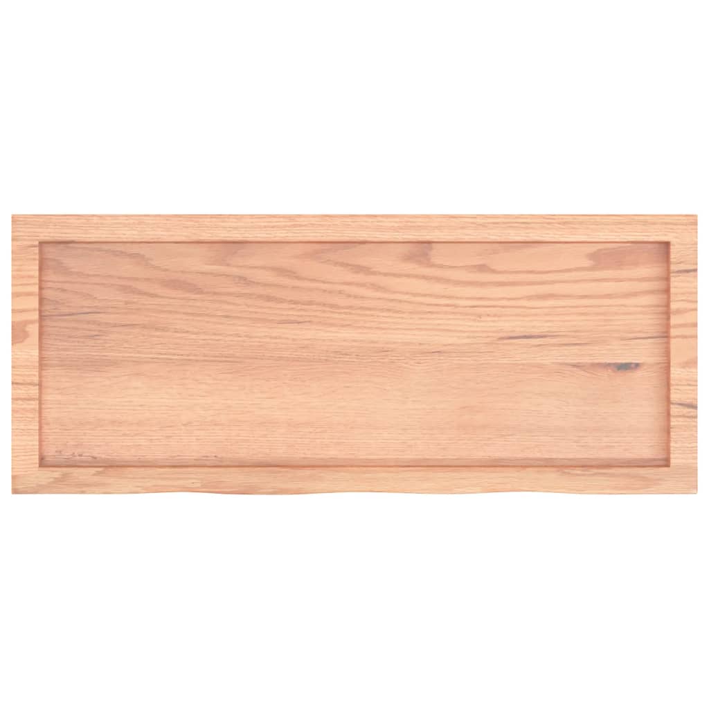 Stolna ploča svjetlosmeđa 100x40x(2-6) cm tretirana hrastovina