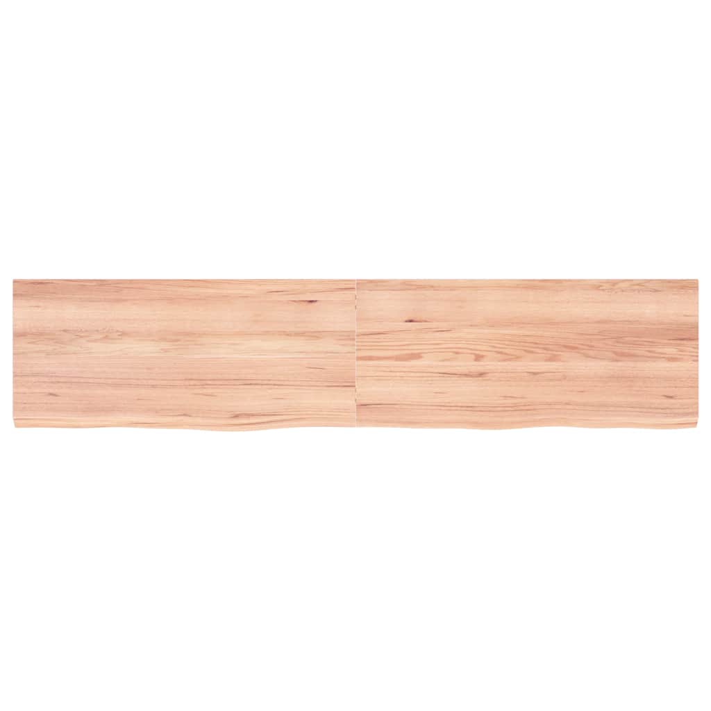 Stolna ploča svjetlosmeđa 180x40x(2-4) cm tretirana hrastovina