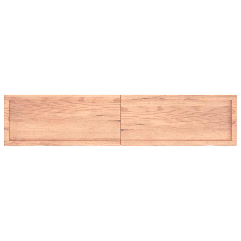 Stolna ploča svjetlosmeđa 180x40x(2-4) cm tretirana hrastovina