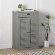 Ormarić za cipele VIGO sivi 60 x 35 x 96 cm od masivne borovine