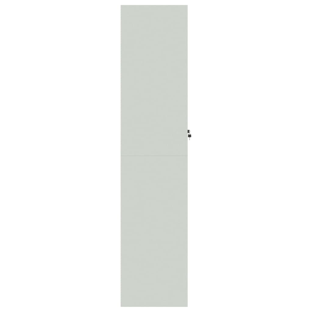 Ormarić za spise svjetlosivi 90 x 40 x 180 cm čelični