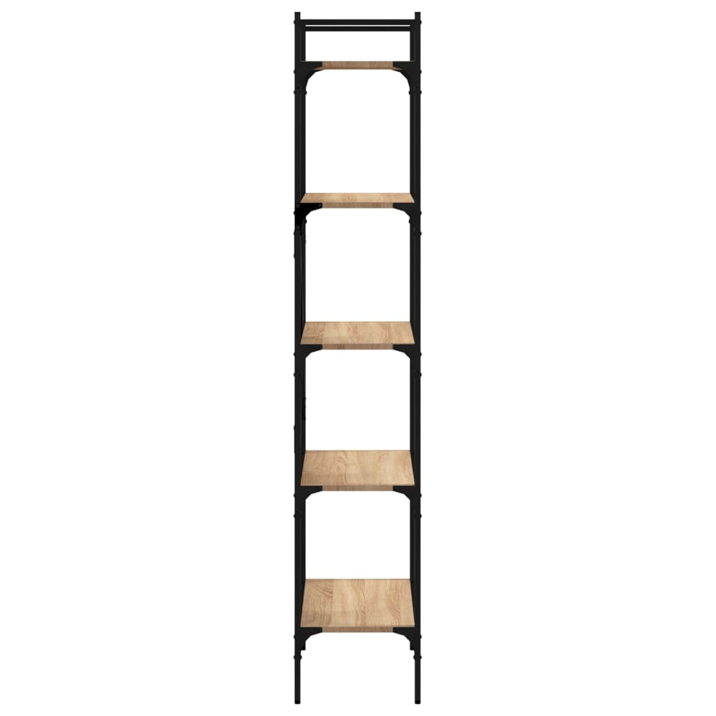Regal za knjige 5 razina boja hrasta 56 x 31,5 x 174 cm drveni