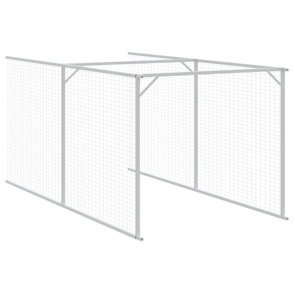 Kućica za pse s krovom antracit 117x609x123 cm pocinčani čelik
