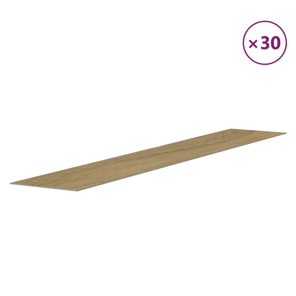 Zidne ploče s izgledom drva smeđe od PVC-a 4,12 m²
