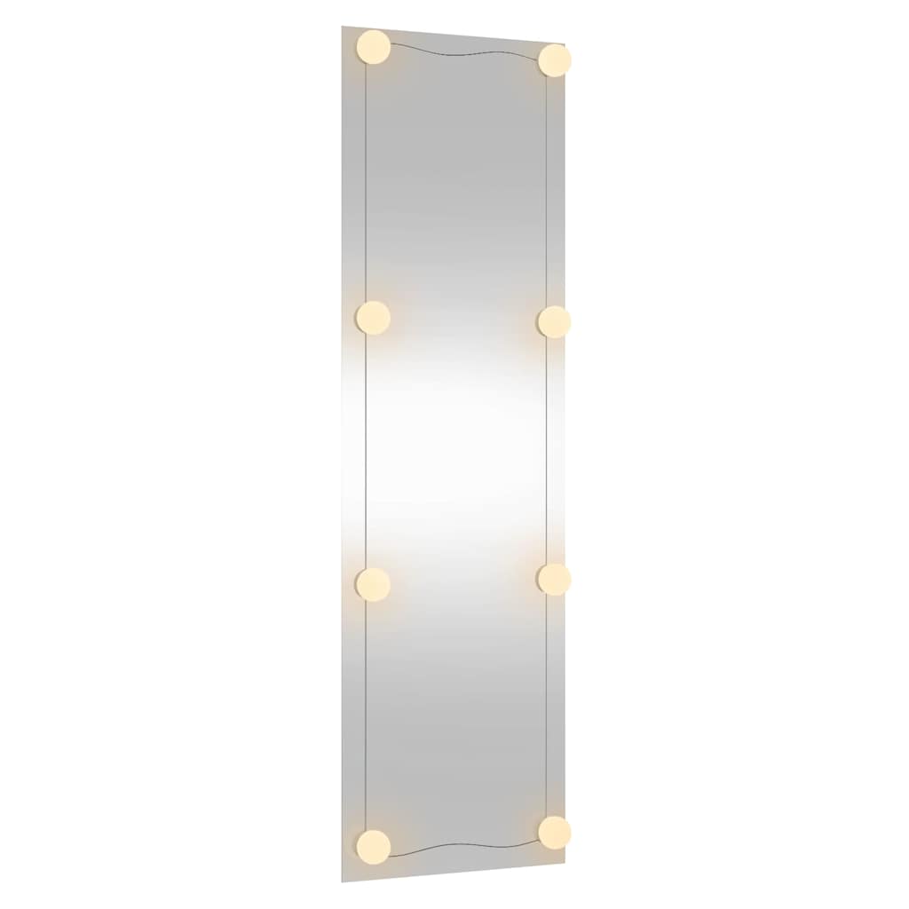 Zidno ogledalo s LED svjetlima 30 x 100 cm stakleno pravokutno
