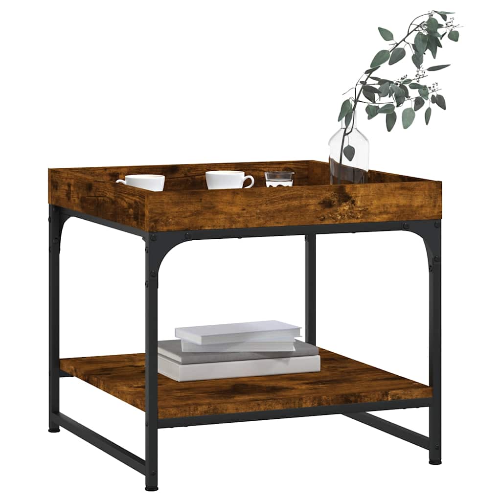 Stolić za kavu boja hrasta 49,5x49,5x45 cm konstruirano drvo