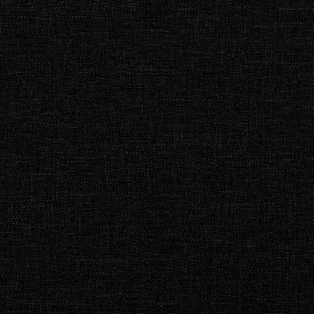 Dvosjed s ukrasnim jastucima crni 120 cm od tkanine