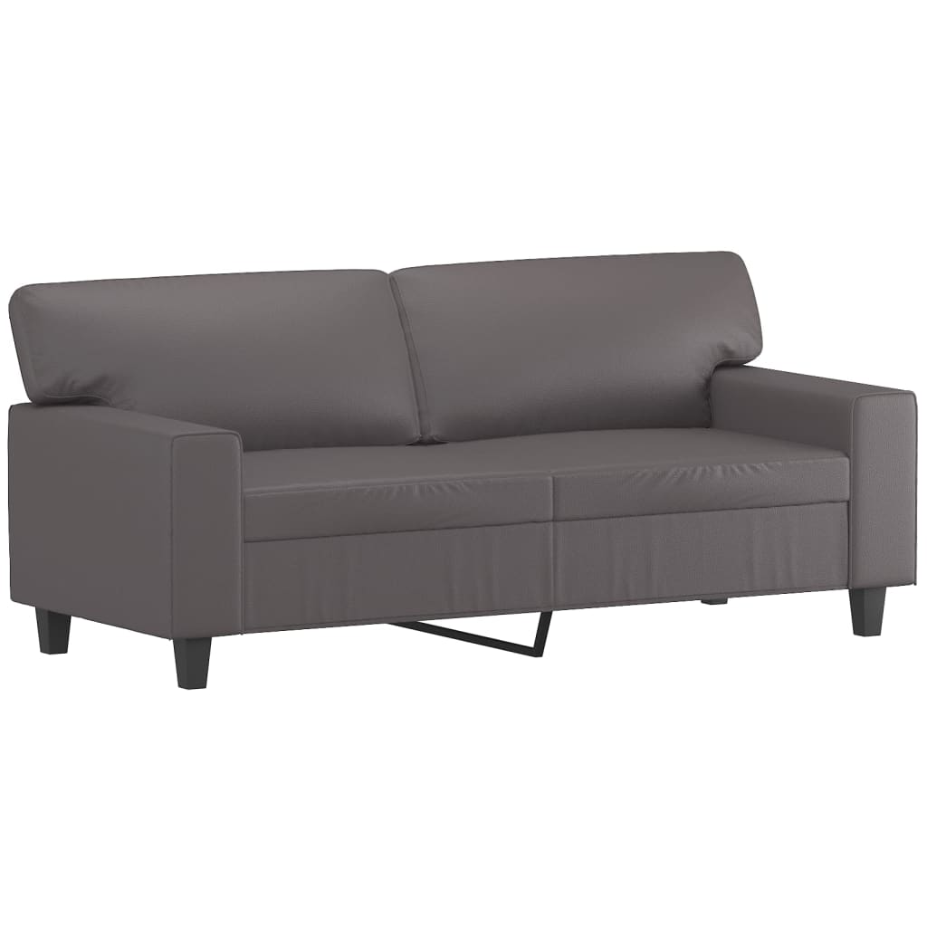 3-dijelni set sofa sivi od umjetne kože