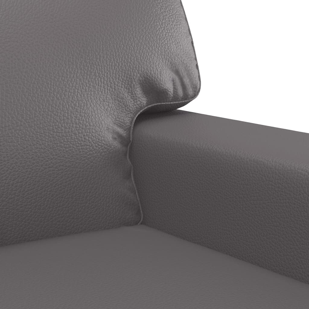 3-dijelni set sofa sivi od umjetne kože