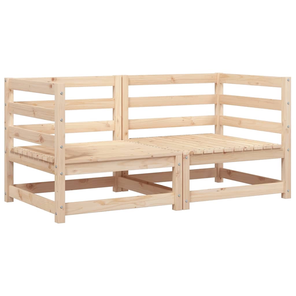 Kutne vrtne sofe 2 kom 70 x 70 x 67 cm od masivne borovine