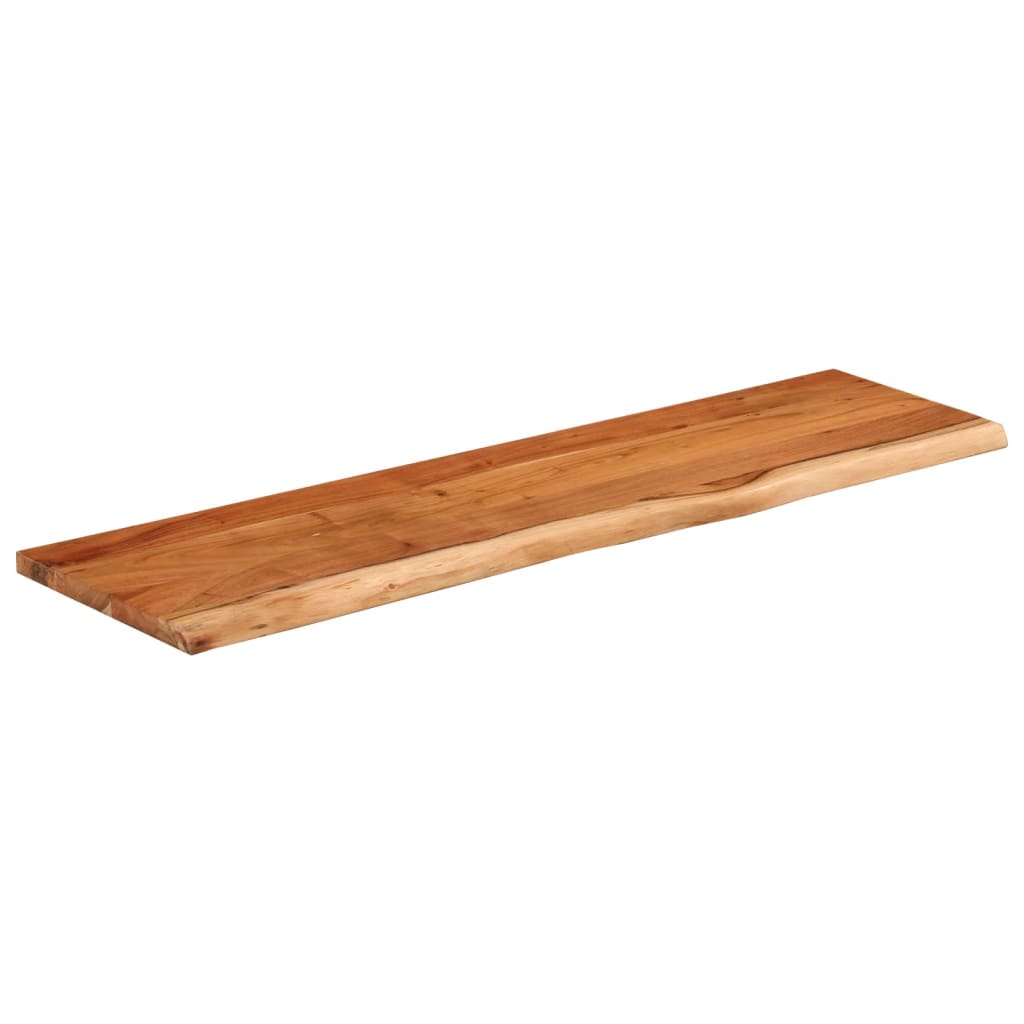 Zidna polica 70x20x3,8 cm pravokutna bagremovo drvo živi rub