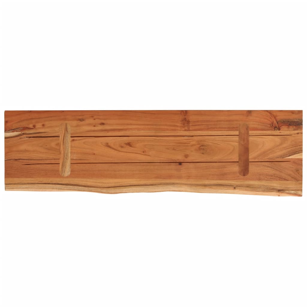 Zidna polica 70x20x3,8 cm pravokutna bagremovo drvo živi rub