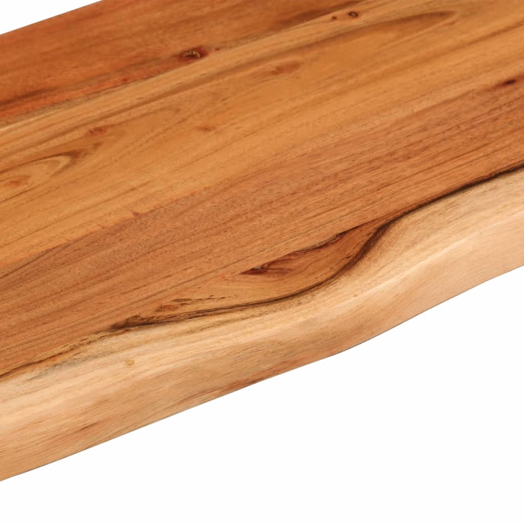 Zidna polica 70x20x3,8 cm pravokutna bagremovo drvo živi rub