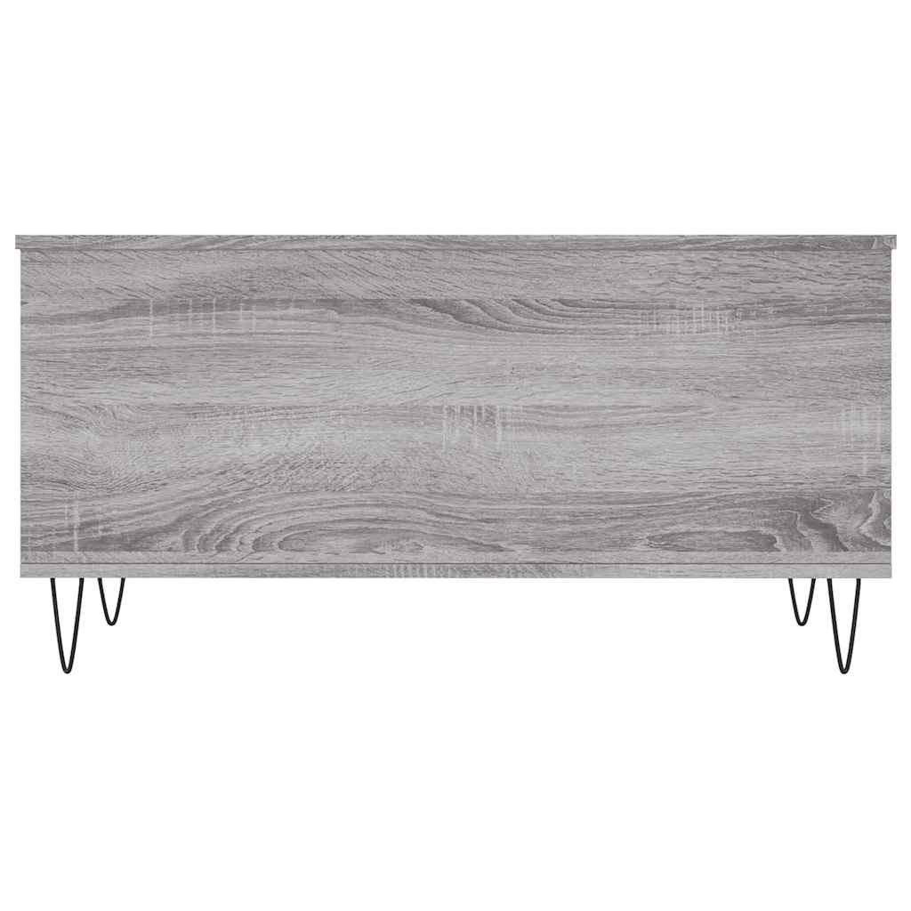 Stolić za kavu siva boja hrasta 90x44,5x45 cm konstruirano drvo