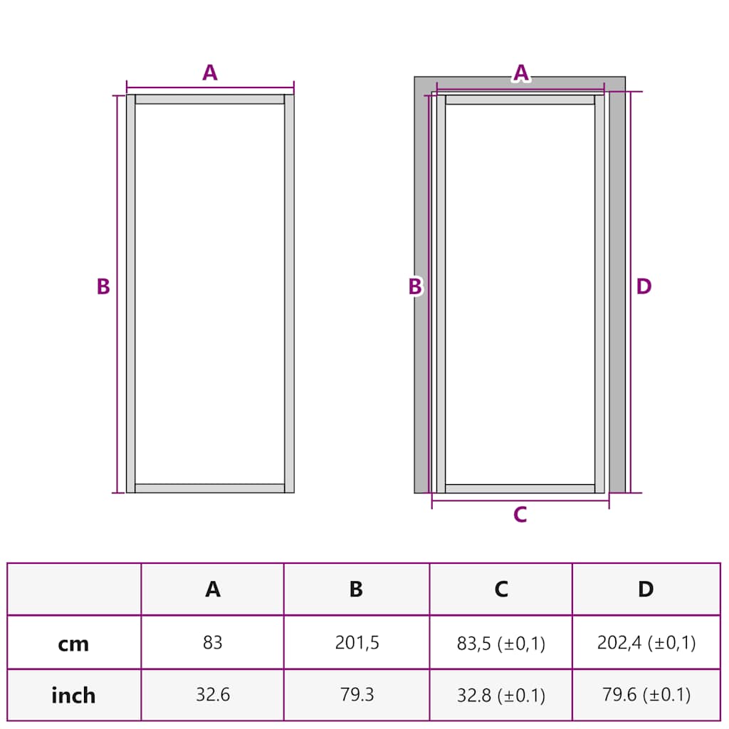 Sobna vrata tanka crna 83 x 201,5 cm kaljeno staklo i aluminij