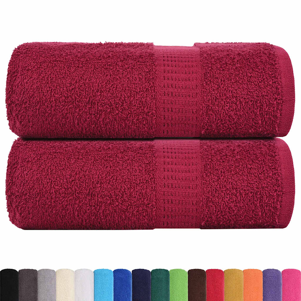 Ručnici za goste FROGN 2 kom. Bordo 30x50 cm 360 g/m²