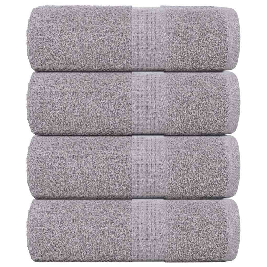 Ručnici za pranje FROGN 4 kom. sive 30x30 cm 360 g/m²