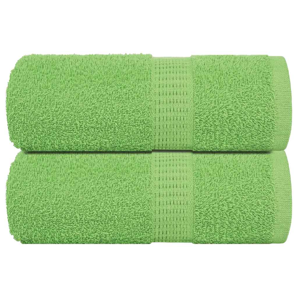 Ručnici za goste FROGN 2 kom. Zelene boje jabuke 30x50 cm 360 g/m²