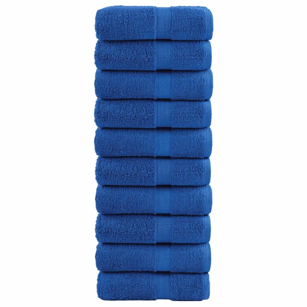 Premium ručnici za goste SOLUND 10 kom. plavi 30x50 cm 600 g/m²