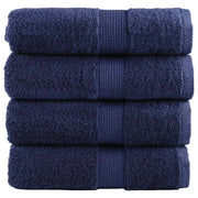 Premium ručnici za pranje SOLUND 4 kom. tamnoplave 30x30 cm 600 g/m²