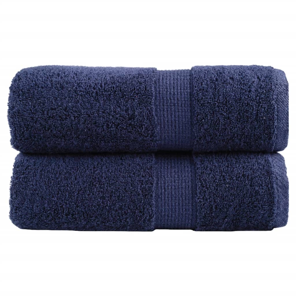 Premium ručnici za goste SOLUND 2 kom. tamnoplave boje 30x50 cm 600 g/m²