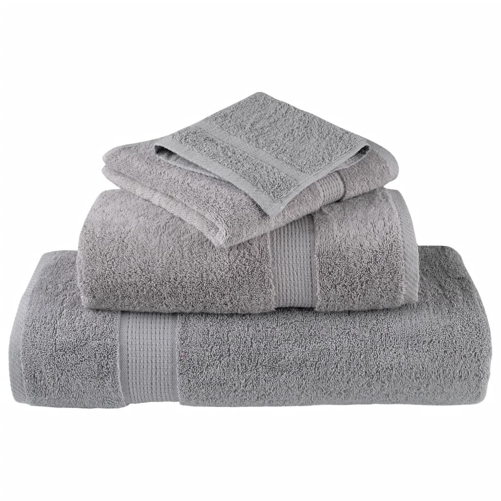 Premium ručnici za pranje SOLUND 2 kom. sive 30x30 cm 600 g/m²