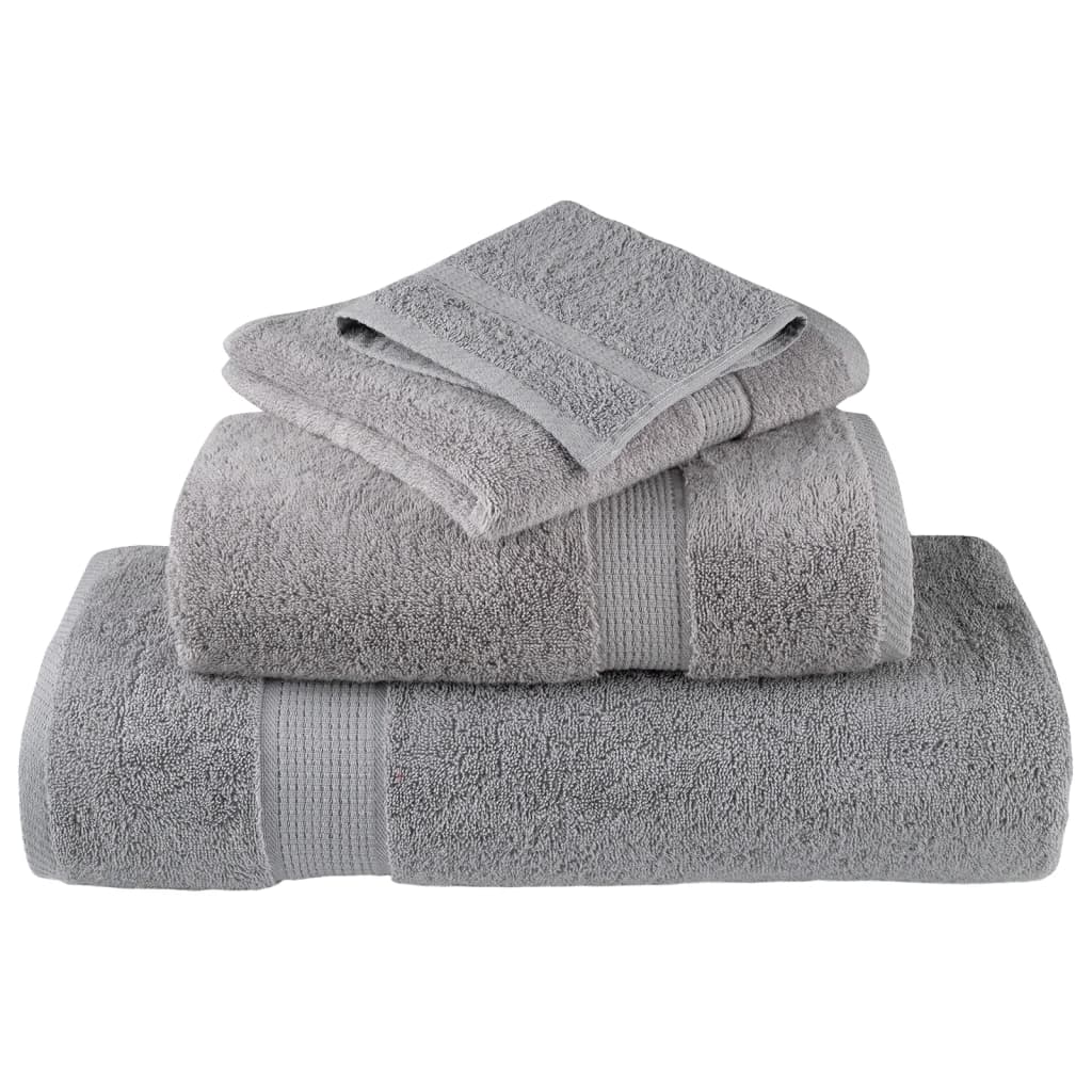 Premium ručnici za ruke SOLUND 2 kom. sivi 50x100 cm 600 g/m²