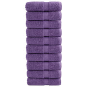 Premium ručnici za pranje SOLUND 10 kom. ljubičaste 30x30 cm 600 g/m²
