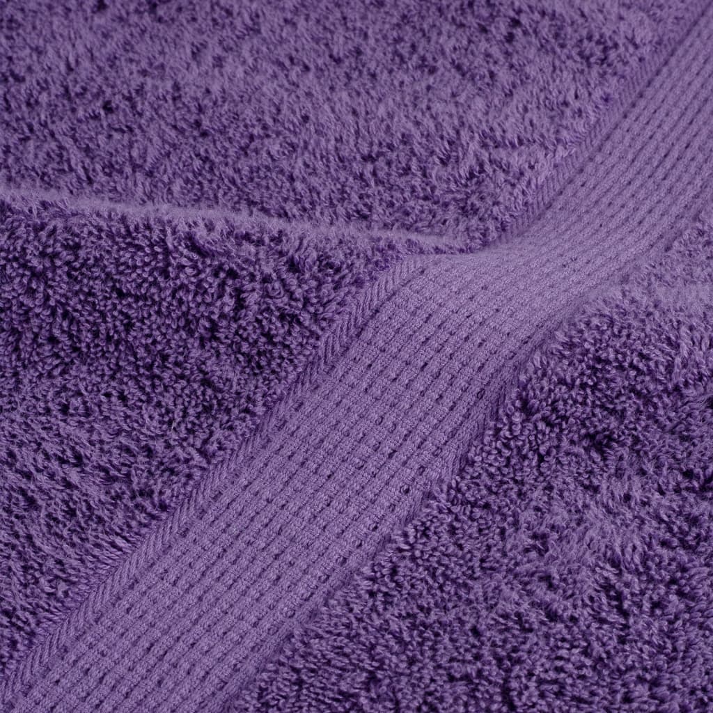 Premium ručnici za pranje SOLUND 10 kom. ljubičaste 30x30 cm 600 g/m²