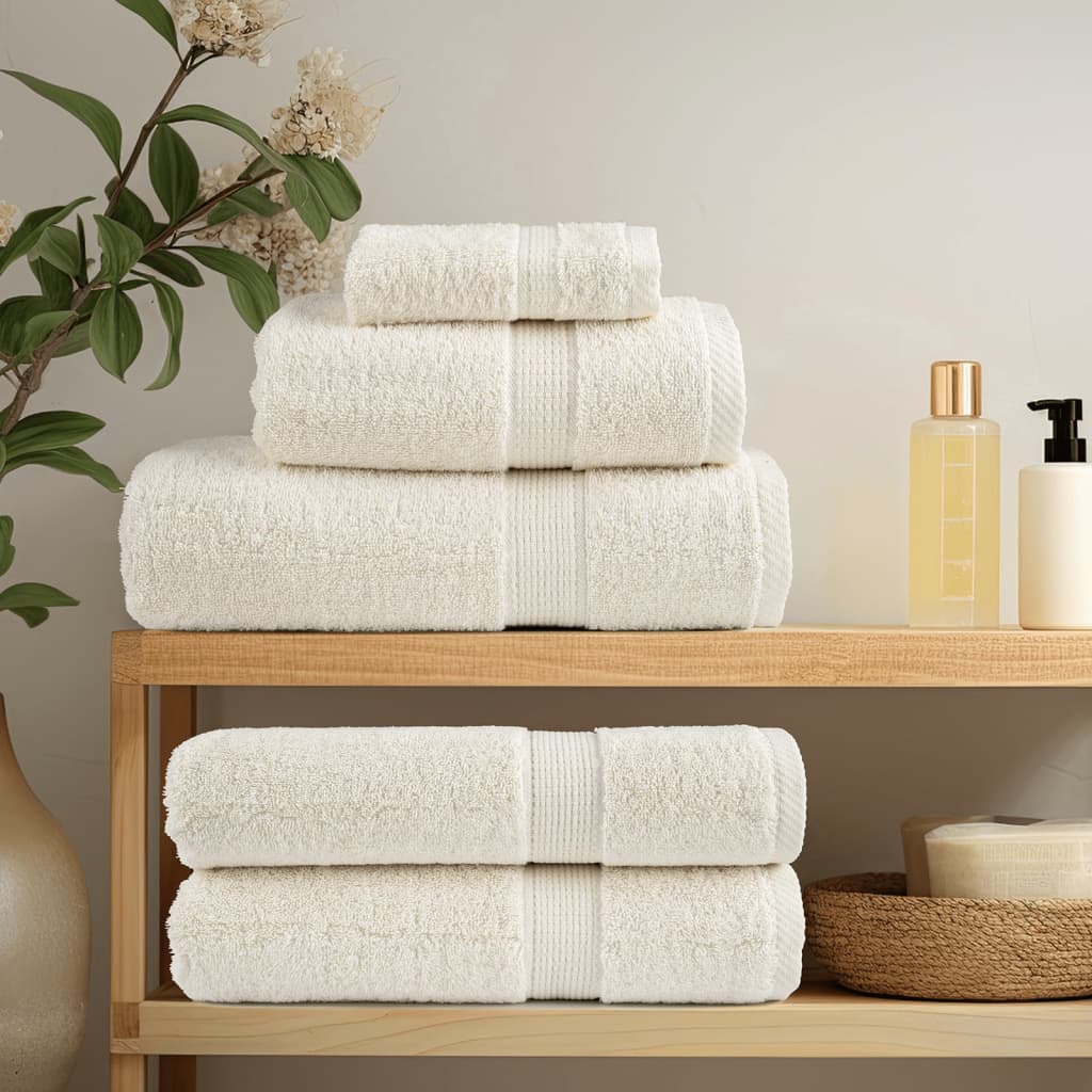 Premium ručnici za goste SOLUND 10 kom. krem boje 30x50 cm 600 g/m²