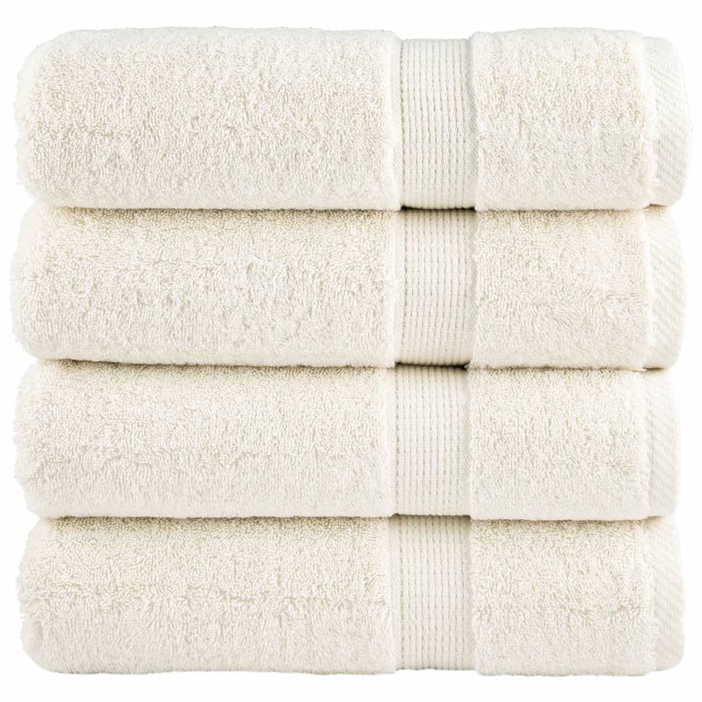 Premium ručnici za ruke SOLUND 4 kom. krem 50x100 cm 600 g/m²