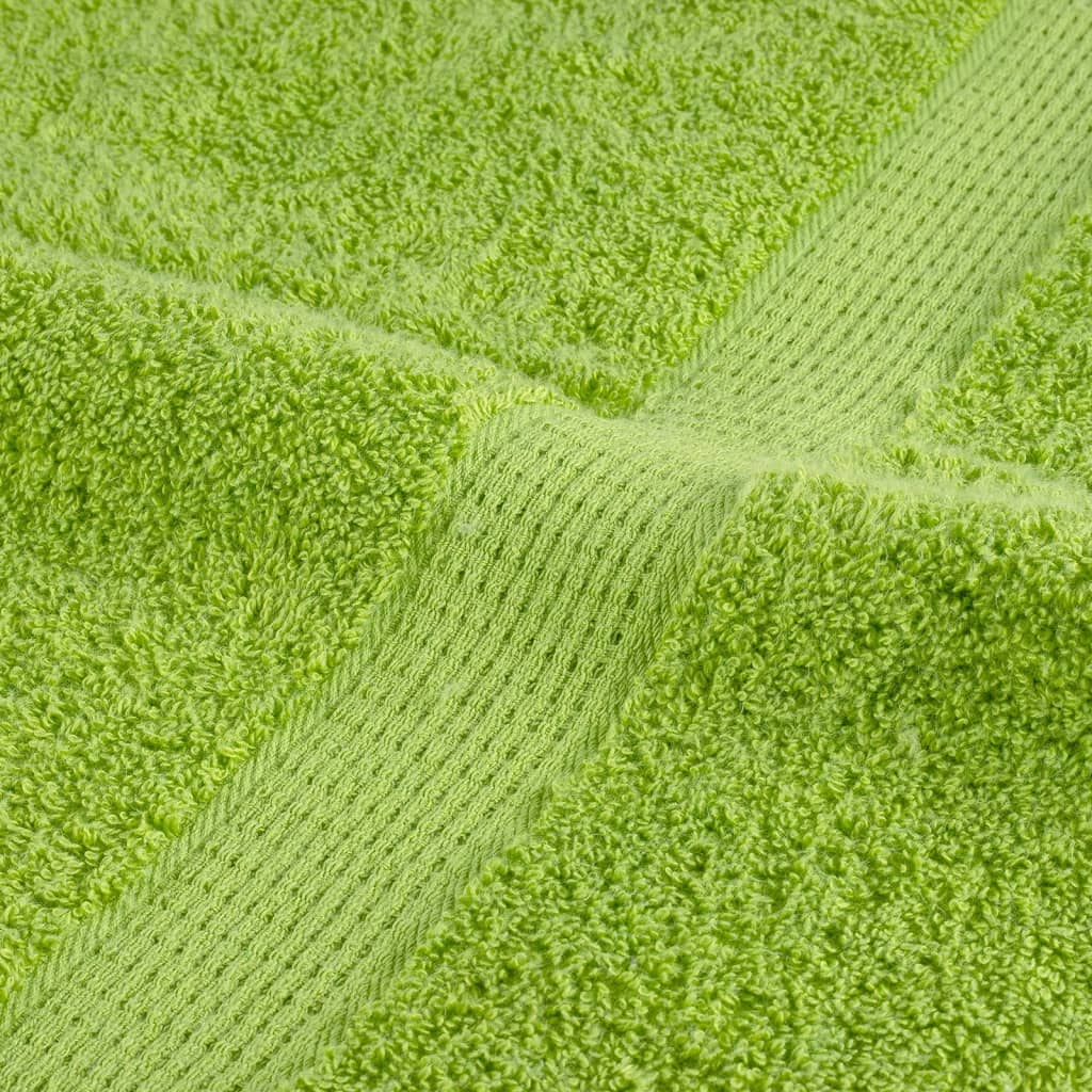 Premium ručnici za goste SOLUND 4 kom. zelene boje jabuke 30x50 cm 600 g/m²