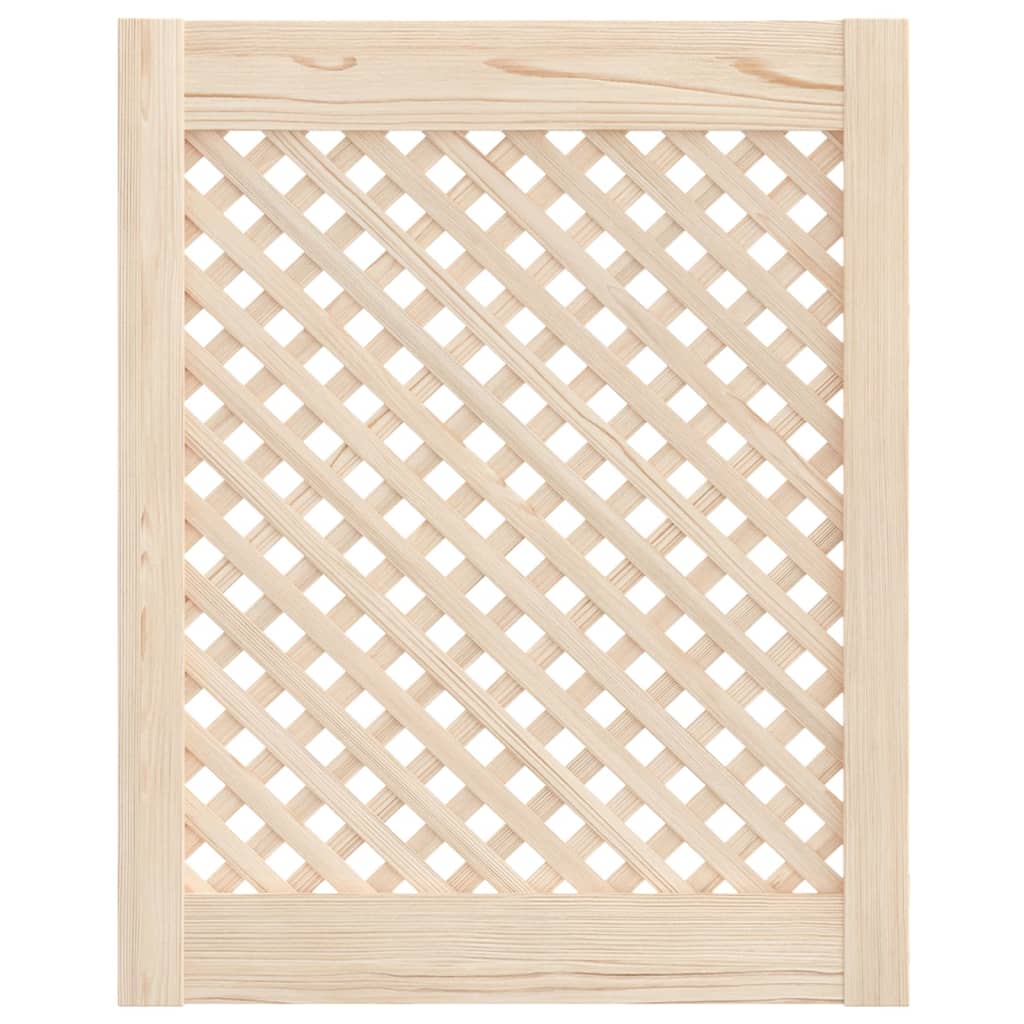 Vrata za ormarić rešetkasti dizajn 2 kom 49,5x61,5 cm borovina