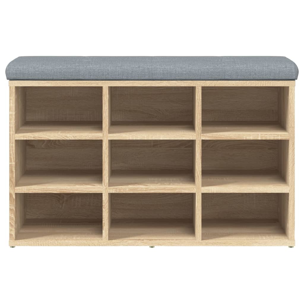 Klupa za cipele Sonoma hrast 82x32x50 cm Konstruirano drvo