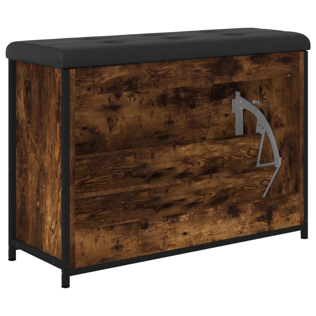 Klupa za cipele s preklopnom ladicom boja hrasta 82x32x56 cm